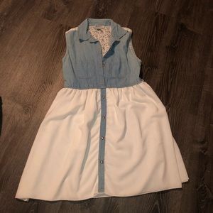 Blue Jean & White dress